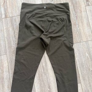 lululemon athletica Olive Green Leggings